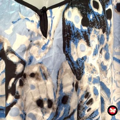**HOY** Blusa de manga corta de satén MS MODE Talla 3XL