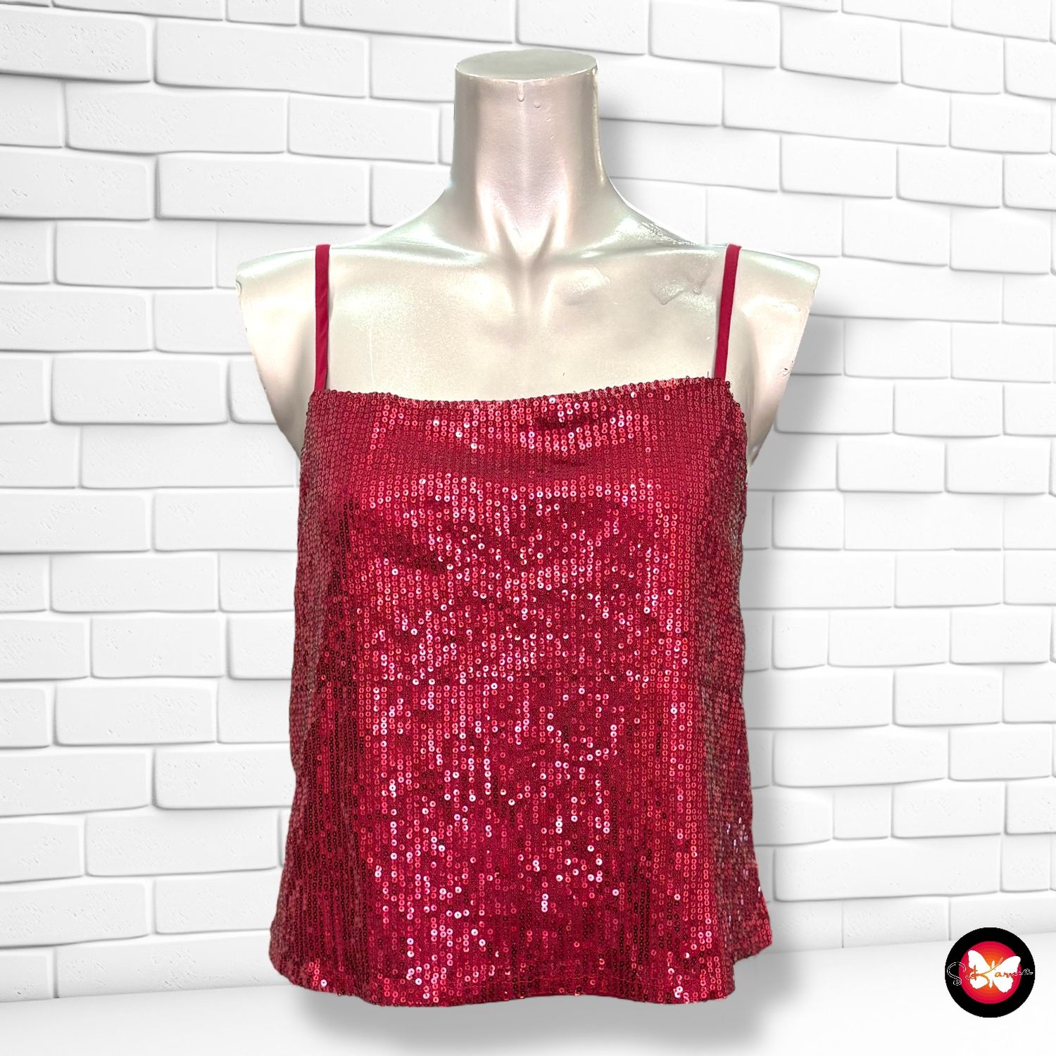 **HOY** Blusa de noche con lentejuelas BOOHOO Talla 36