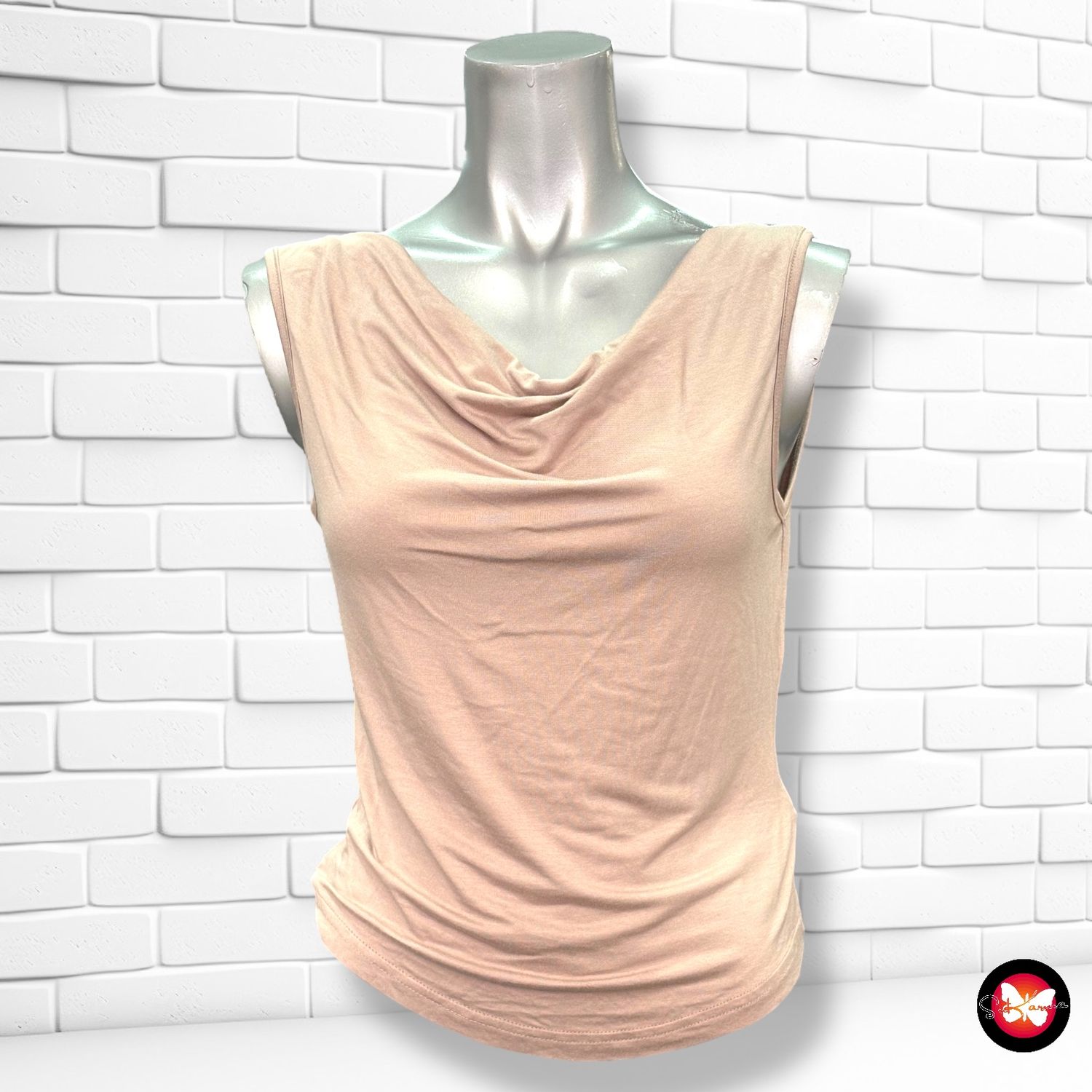 **HOY** Blusa cropped con escote drapeado CIDER Talla S