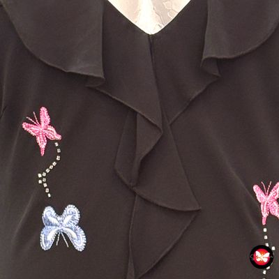 **HOY** Vestido largo de fiesta con mariposas QUO Talla 38 (10UK)