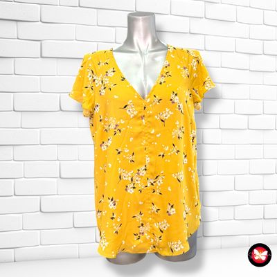 **HOY** Blusa de manga corta con florecitas H&amp;M Talla 38