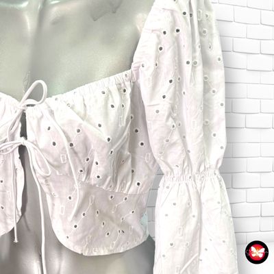 **HOY** Blusa cropped de manga larga DIVIDED Talla 40