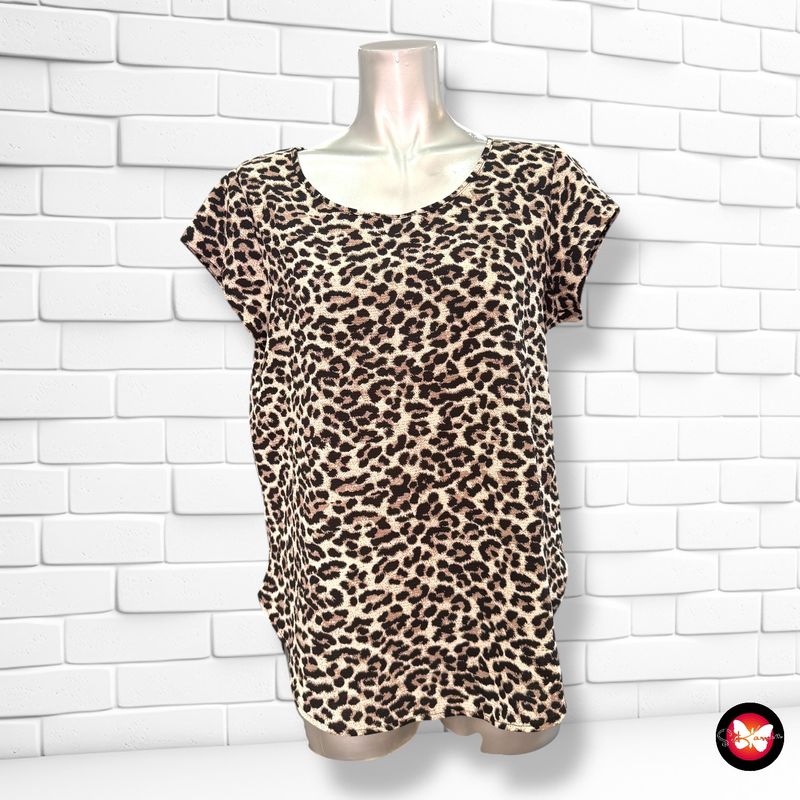 **HOY** Blusa de manga corta animal print ONLY Talla 36