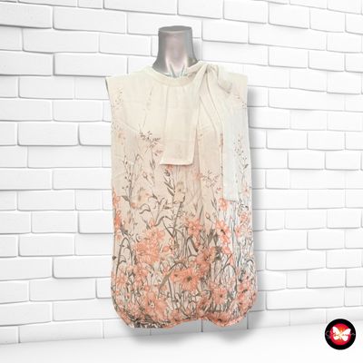 **HOY** Blusa sin mangas con lazada al cuello ZERO Talla 40