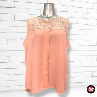 **HOY** Blusa sin mangas con encaje Talla L