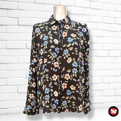 **HOY** Camisa de manga larga con flores PRIMARK Talla 36