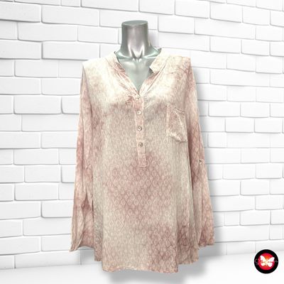 **HOY** Blusa de manga larga estampado &quot;hojas&quot; Talla M