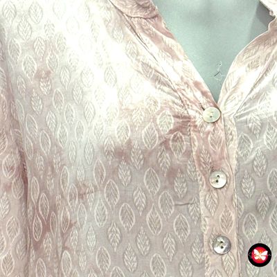 **HOY** Blusa de manga larga estampado &quot;hojas&quot; Talla M