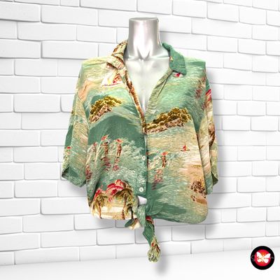 **HOY** Camisa de manga corta con lazo TOPSHOP Talla 38 (grande)