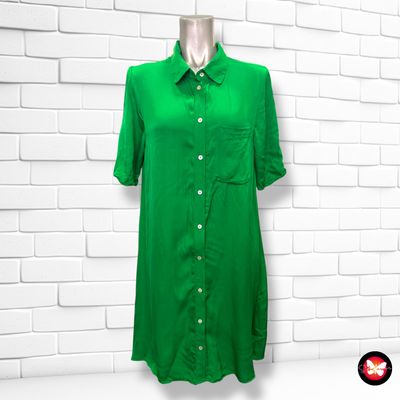 **HOY** Vestido camisero de satén ZARA Talla S