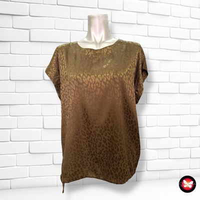 Blusa de manga corta con grabado animal print NORAH Talla 36 (grande)