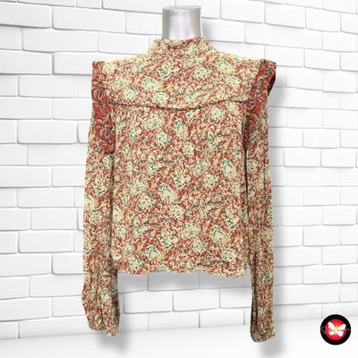 Blusa de manga larga y cuello cerrado PULL&amp;BEAR Talla L