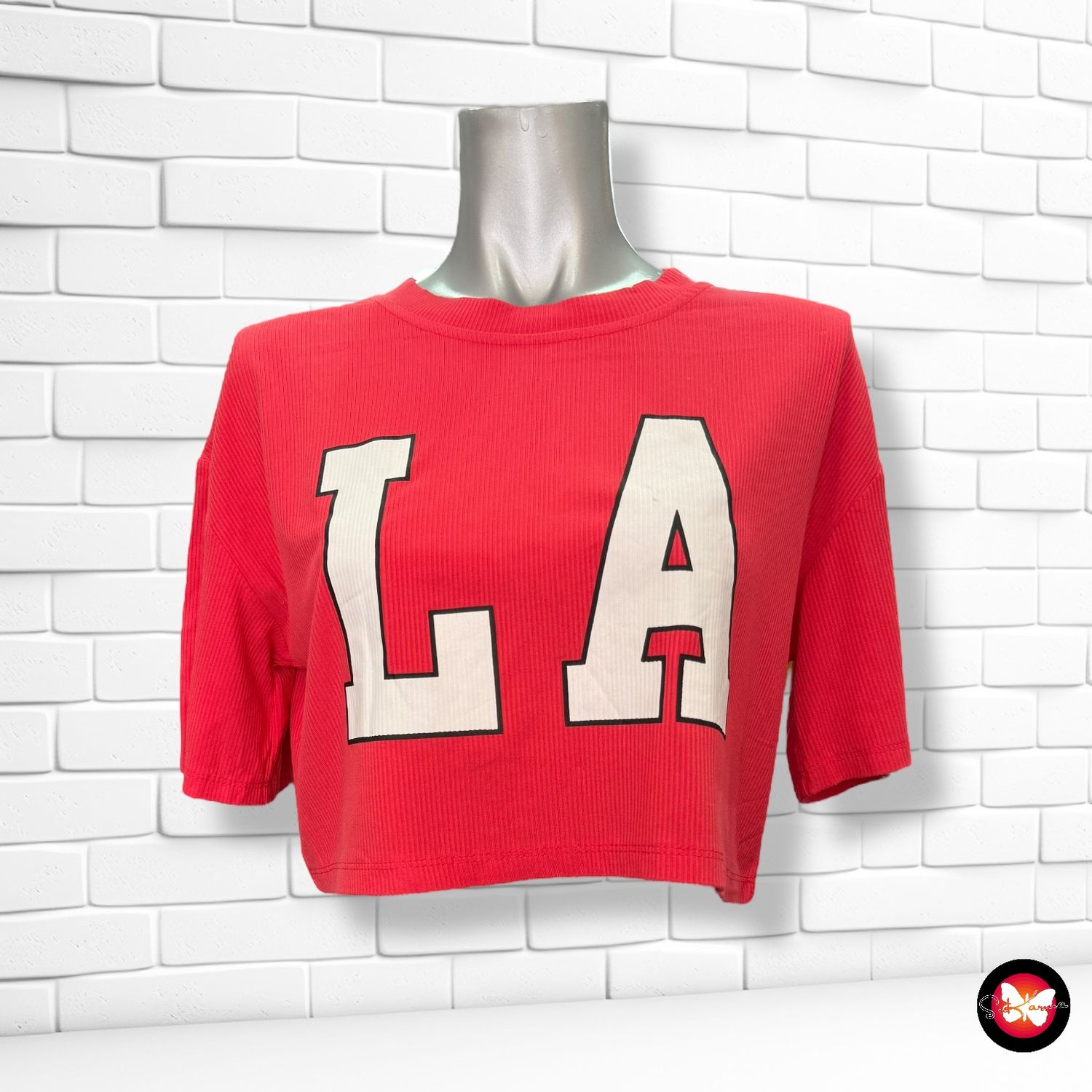 **HOY** Camiseta canalé &quot;L.A.&quot; Talla M/L (grande)