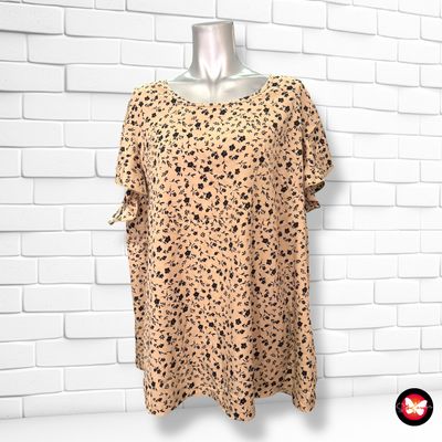**HOY** Blusa de mangas de volante con florecitas SHEIN CURVE Talla 2XL