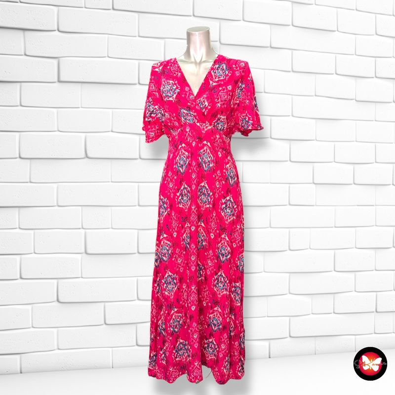 **HOY** Vestido largo con mangas de volante Talla L/XL (pequeña)