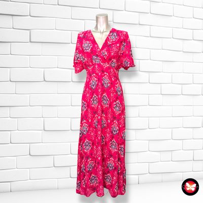 **HOY** Vestido largo con mangas de volante Talla L/XL (pequeña)
