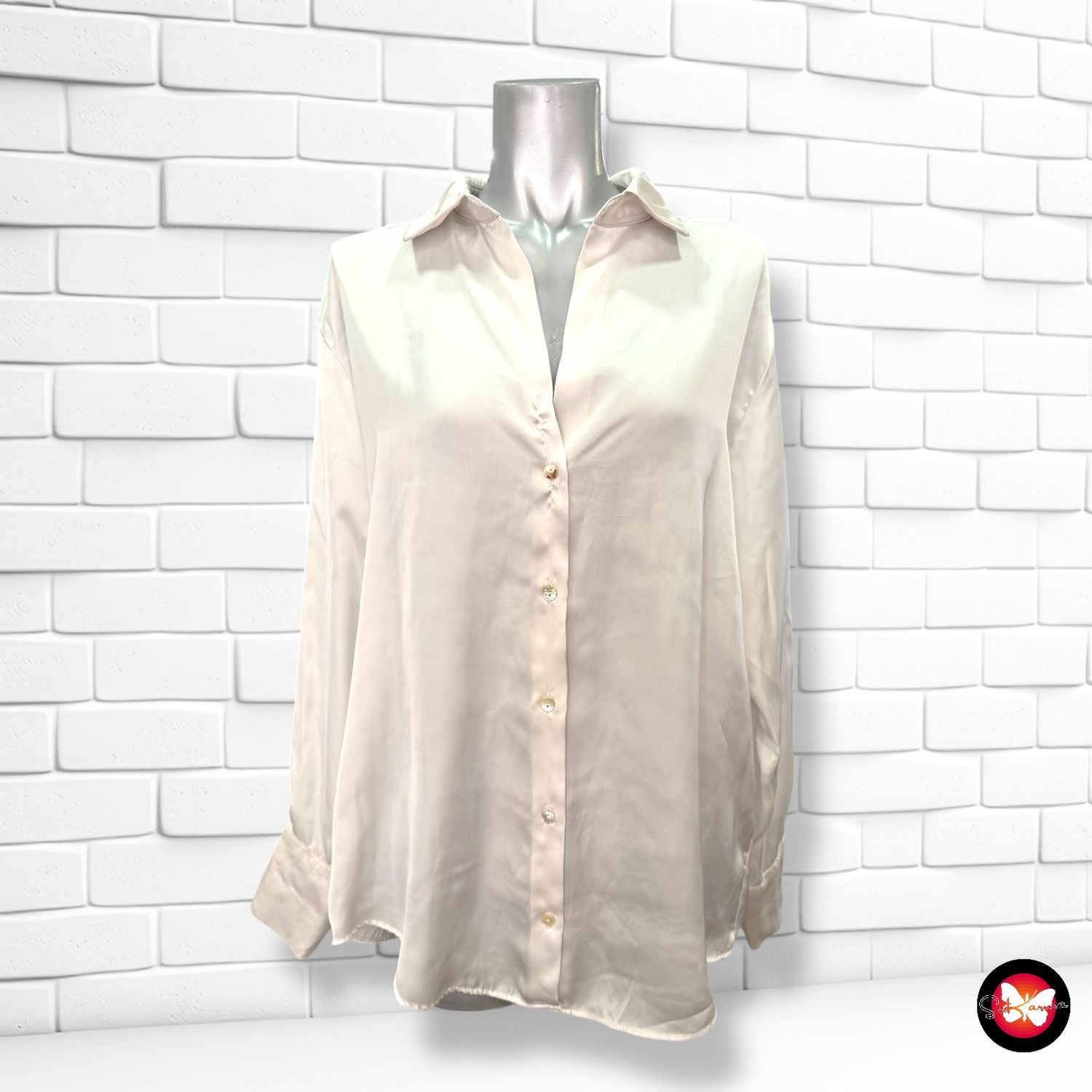 **HOY** Camisa de satén ZARA Talla M (grande)