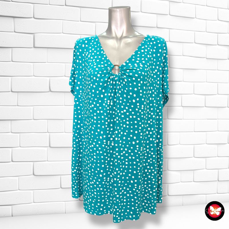 **HOY** Blusa de manga corta de lunares BONMARCHÉ Talla 52 (24UK)