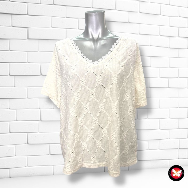 **HOY** Blusa de punto con encaje EMERY ROSE Talla XL