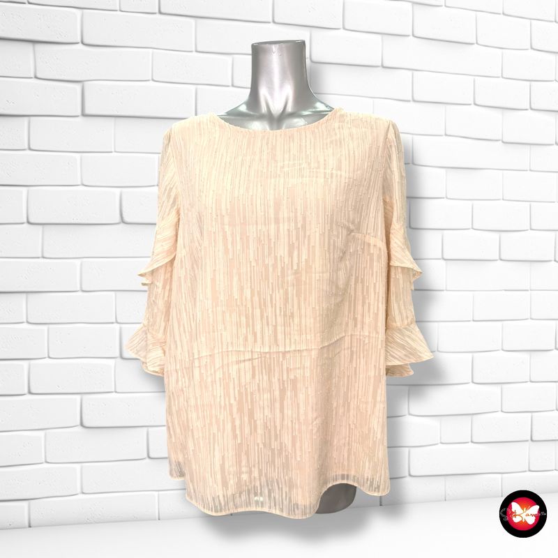 **HOY** Blusa con mangas de volantes y lurex DOROTHY PERKINS Talla 44