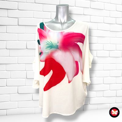**HOY** Blusa corte mariposa con aberturas STELLA MORGAN Talla 40 (grande)