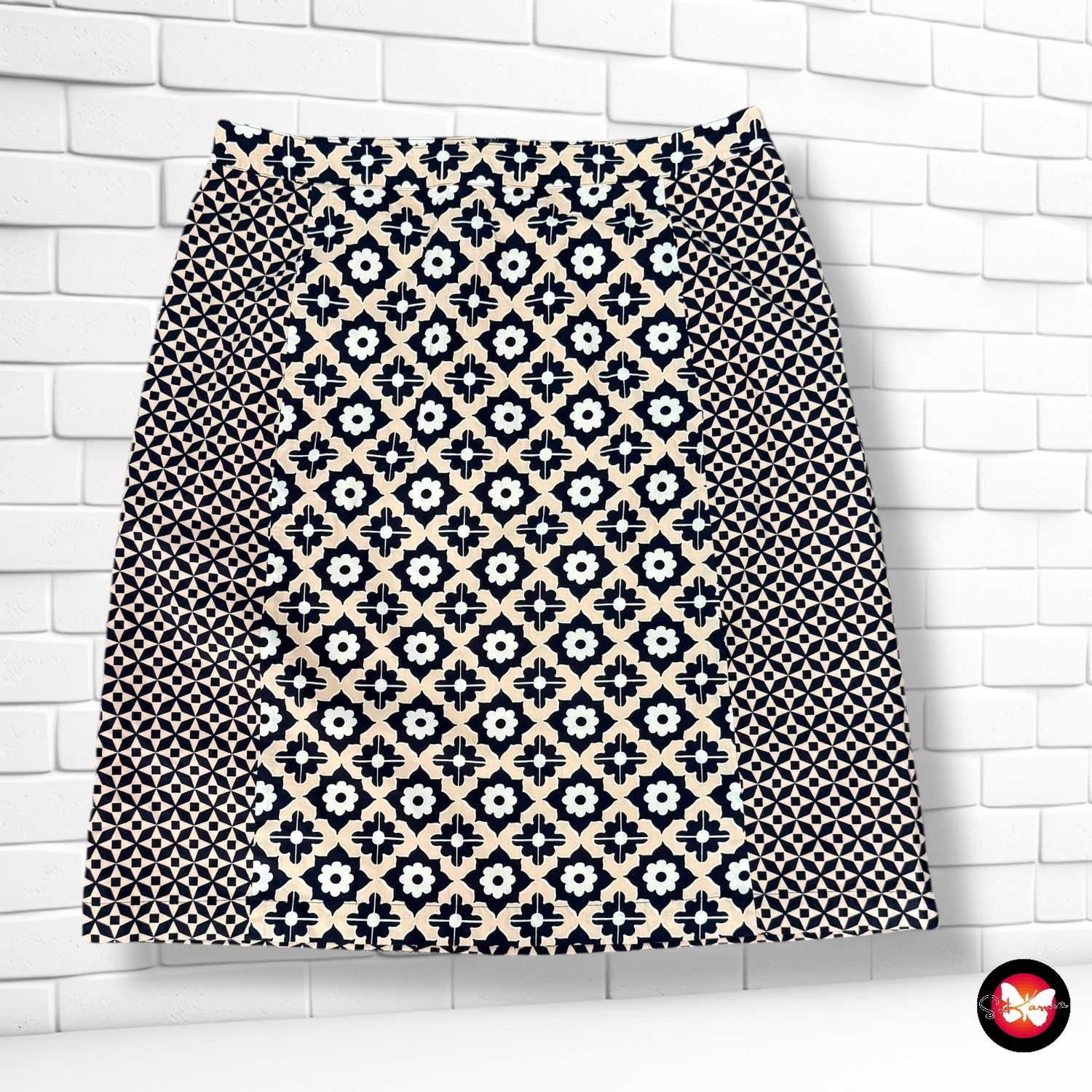 **HOY** Falda recta estampada BODEN Talla 44 (16UK)