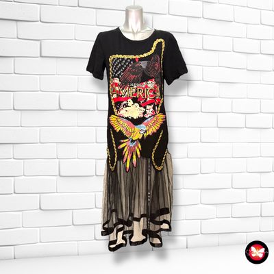 Vestido maxi camiseta con tul AÏKKA Talla M