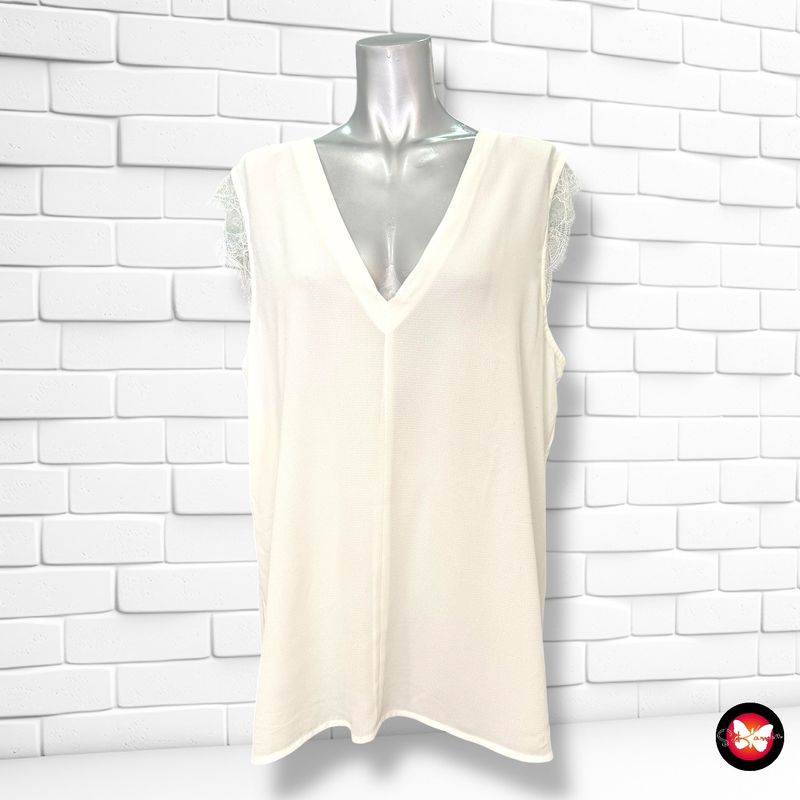 **HOY** Blusa con encaje en las mangas GEORGE Talla 48 (20UK)