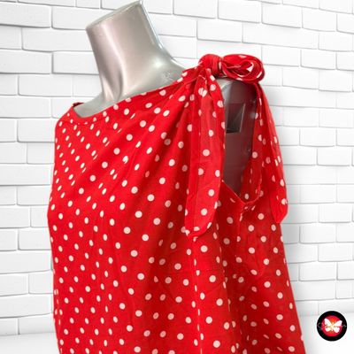 Blusa de lunares con lazo SHEIN CURVE Talla 0XL