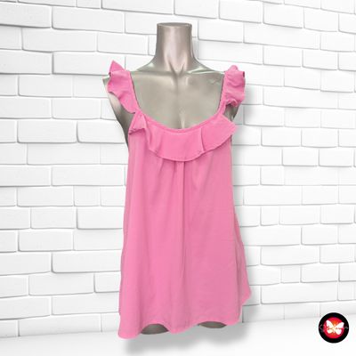 Blusa de tirantes con volantes YESSICA Talla 40 (pequeña)