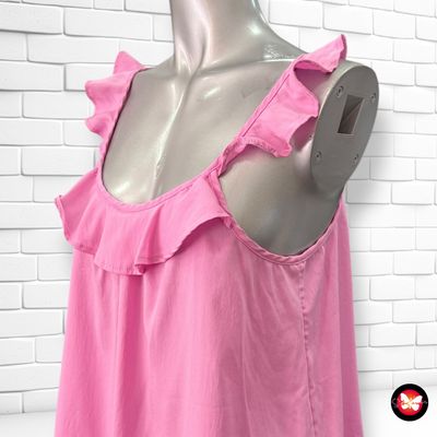 Blusa de tirantes con volantes YESSICA Talla 40 (pequeña)