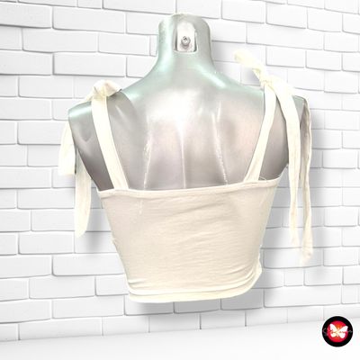 Crop top con tirantes ajustables SHEIN Talla S