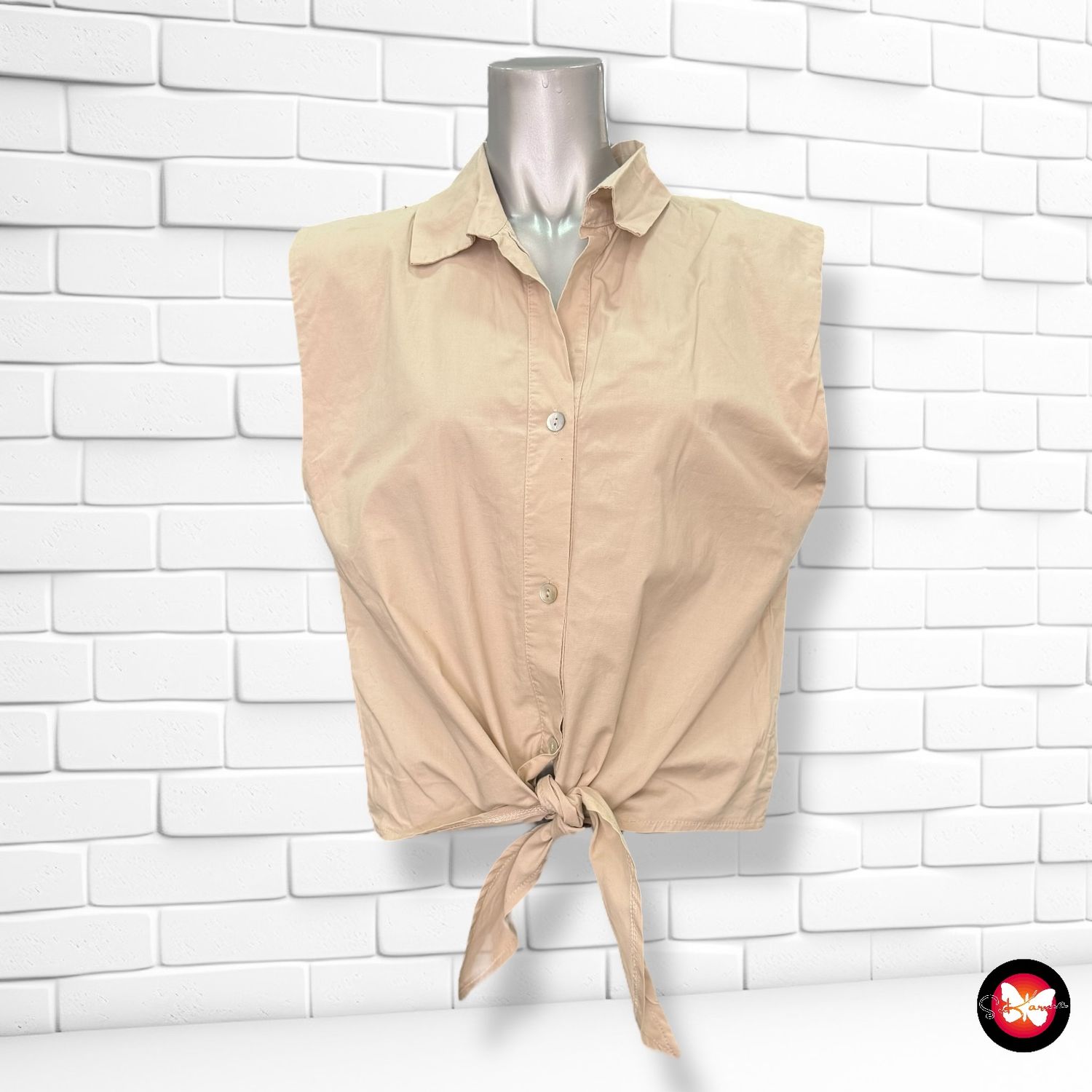 **HOY** Camisa sin mangas con lazo AMBIKA Talla M/L