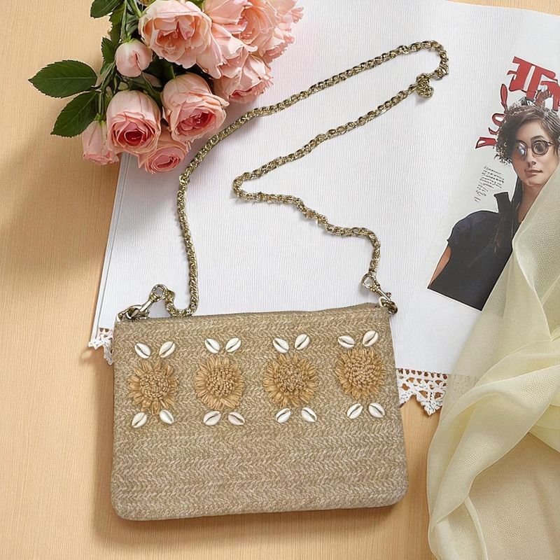 **HOY** Bolso bandolera de rafia LEFTIES