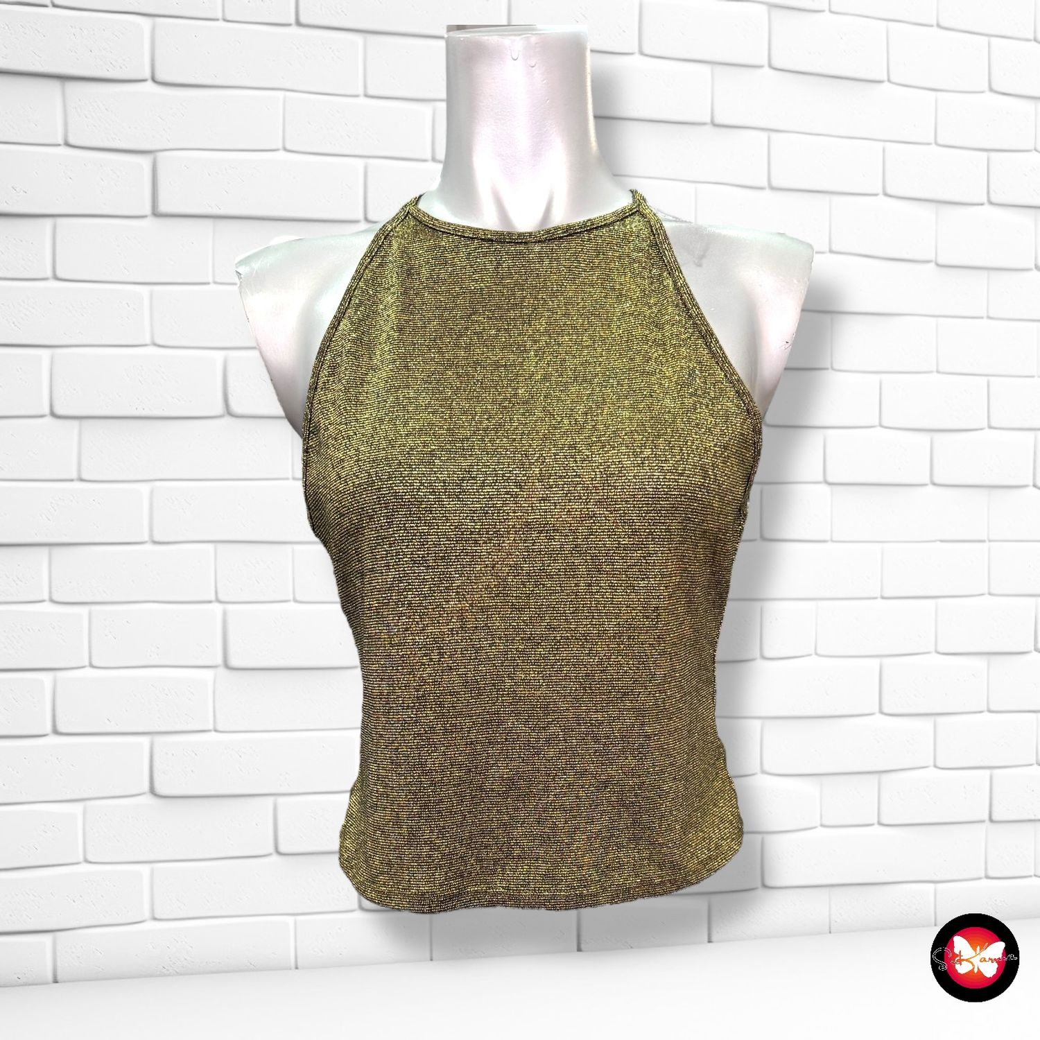 **HOY** Blusa de noche de lurex DIVIDED Talla M