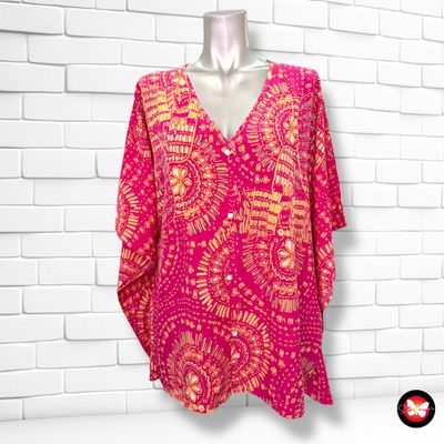 **HOY** Blusa de manga corta corte mariposa Talla XL (grande)