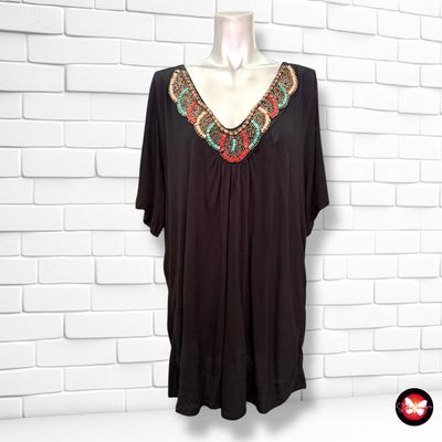 **HOY** Blusa con pedrería ROGERS+ROGERS Talla 52 (24UK)