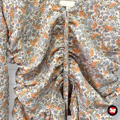 **HOY** Blusa de florecitas con drapeado H&amp;M Talla XS