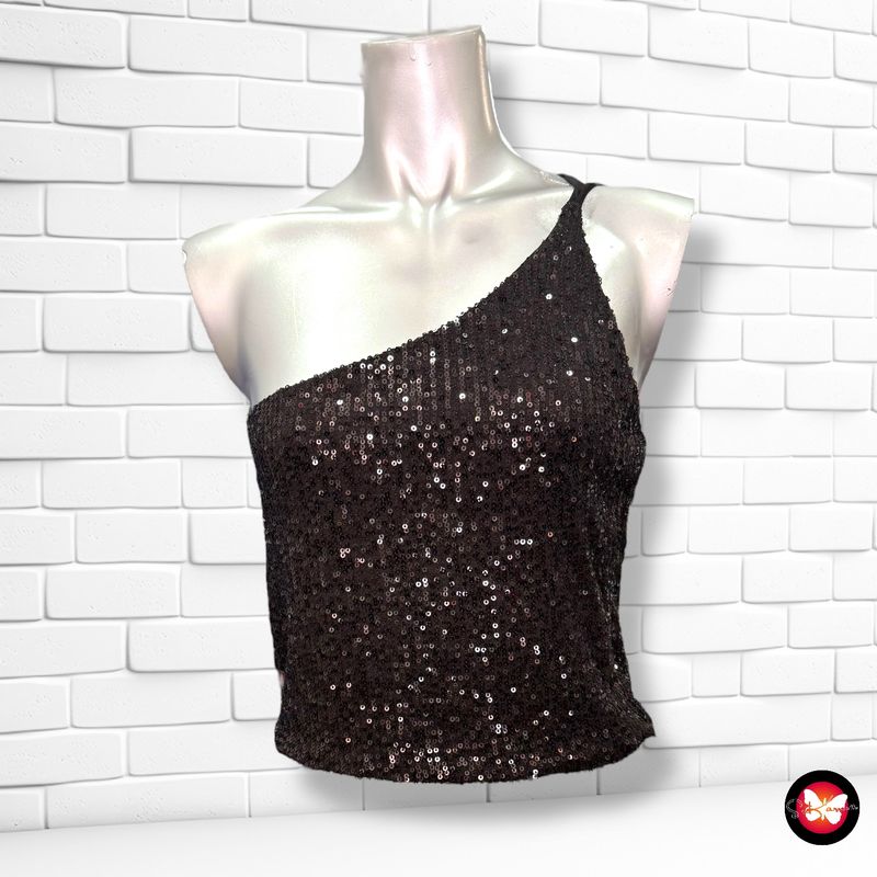 **HOY** Crop top de noche de lentejuelas AMISU Talla L