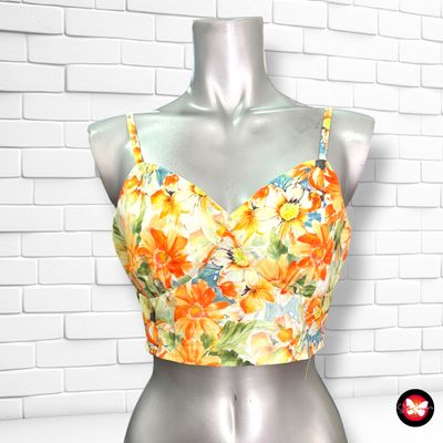 **HOY** Crop top de flores SHEIN Talla M