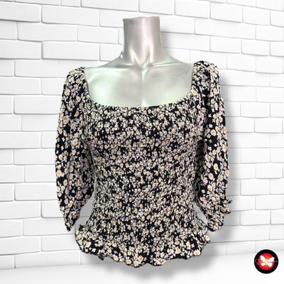 **HOY** Blusa escote barco de margaritas FB SISTER Talla S