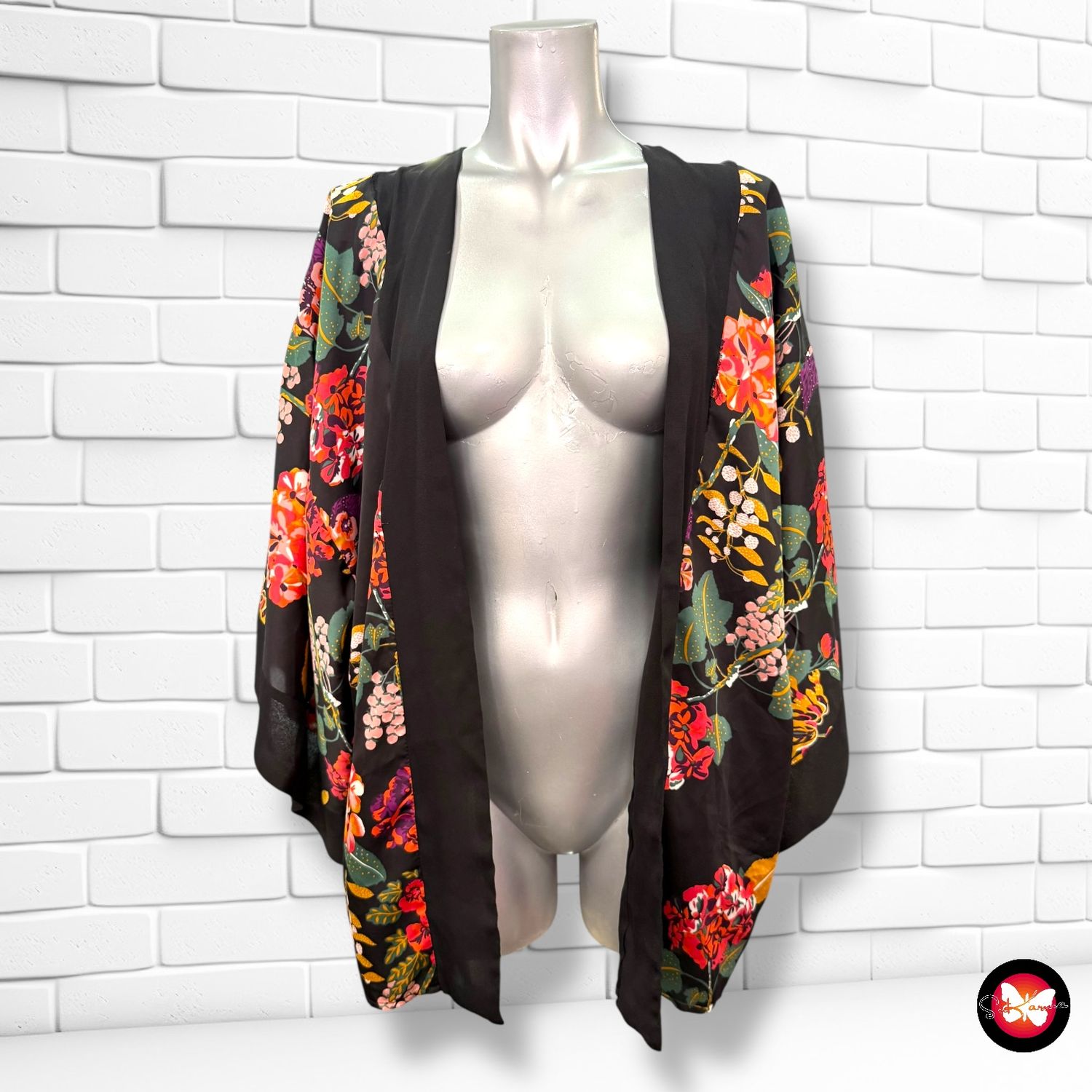**HOY** Kimono de flores H&amp;M Talla XS/S