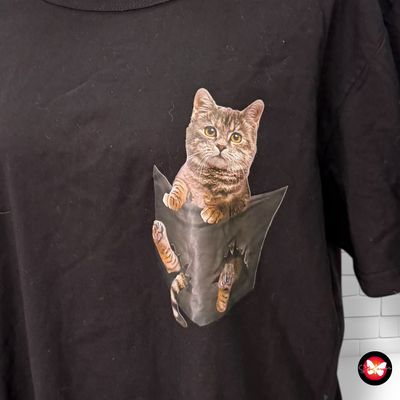 **HOY** Camiseta de manga corta &quot;GATITO&quot; Talla XXL