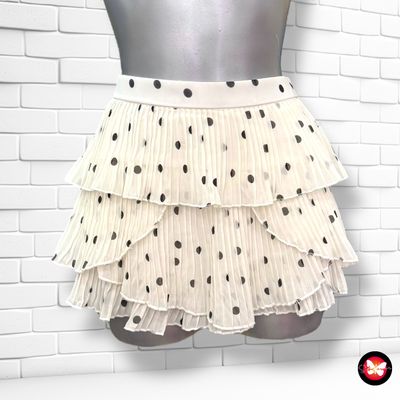**HOY** Falda / short plisada de lunares ZARA Talla M