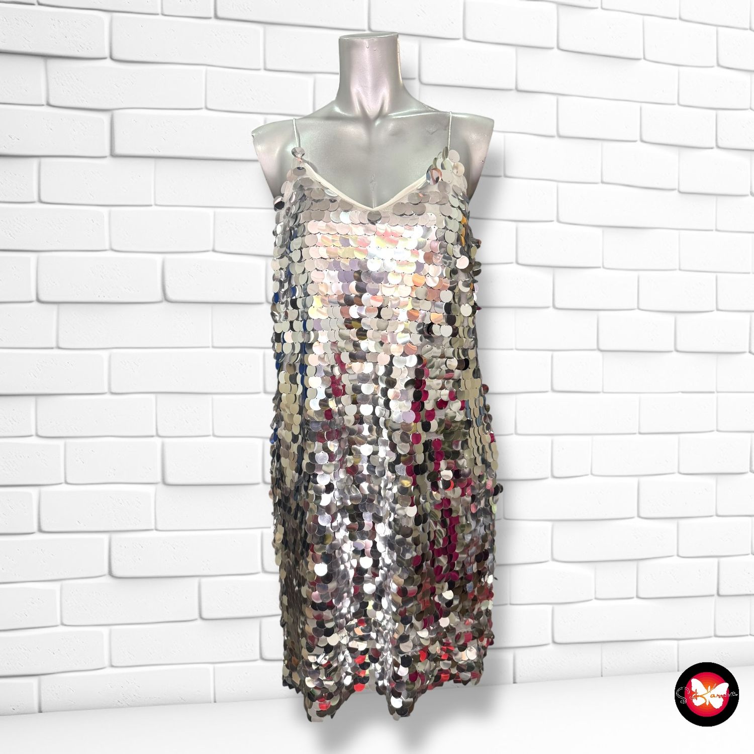 **HOY** Vestido de noche de maxi lentejuelas Talla L