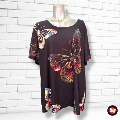 **HOY** Camiseta de manga corta &quot;MARIPOSAS&quot; Talla 3XL