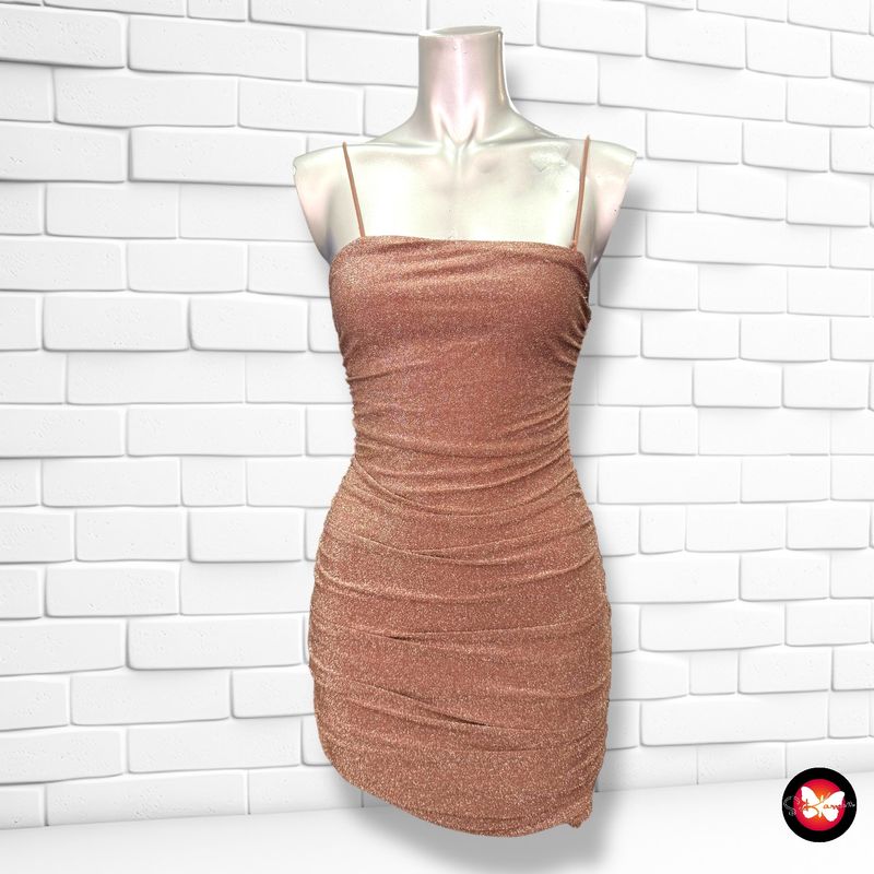 **HOY** Vestido de noche de lurex con drapeado SHEIN Talla XXS