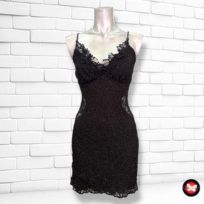 **HOY** Vestido de noche de encaje y transparencias PRETTY WOMEN Talla 36