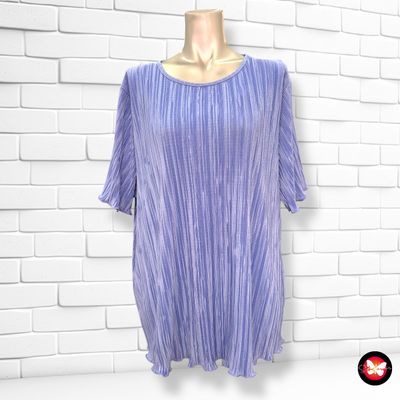 **HOY** Blusa de manga corta plisada BONMARCHÉ Talla XL (grande)