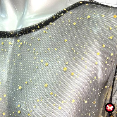 **HOY** Blusa de noche de tul con brillo Talla M